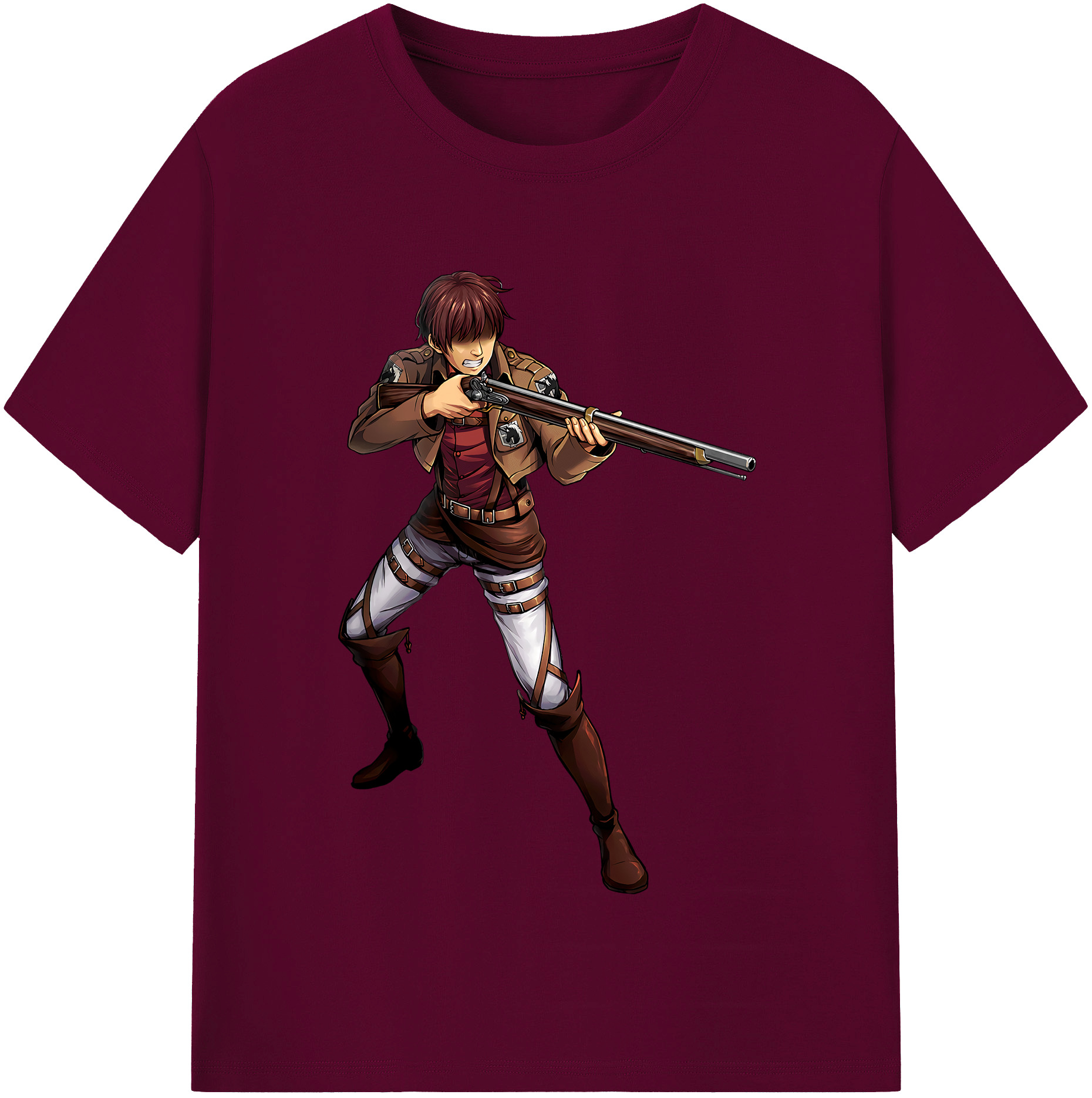 （画像用） 進撃の巨人 Attack on Titan レディースカジュアルプリントTシャツ（綿100％）